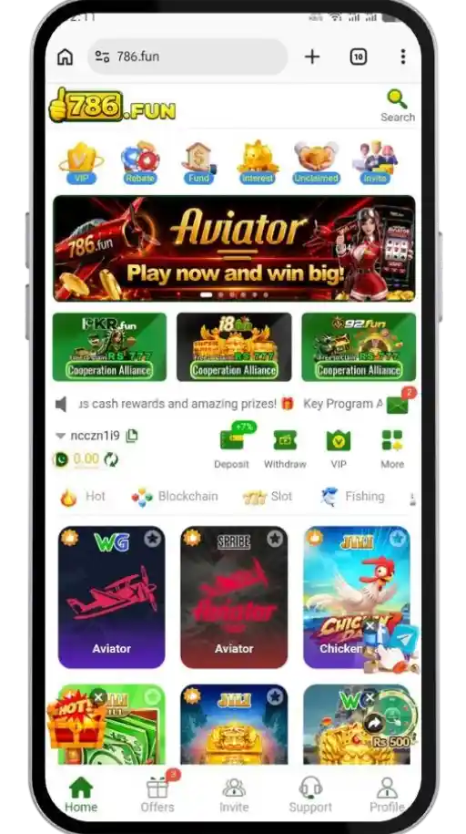 786Fun Game Interface