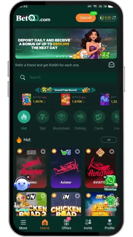 BetQQ Game Interface