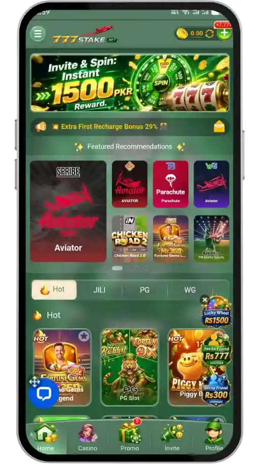 777Stake Bet Game Interface
