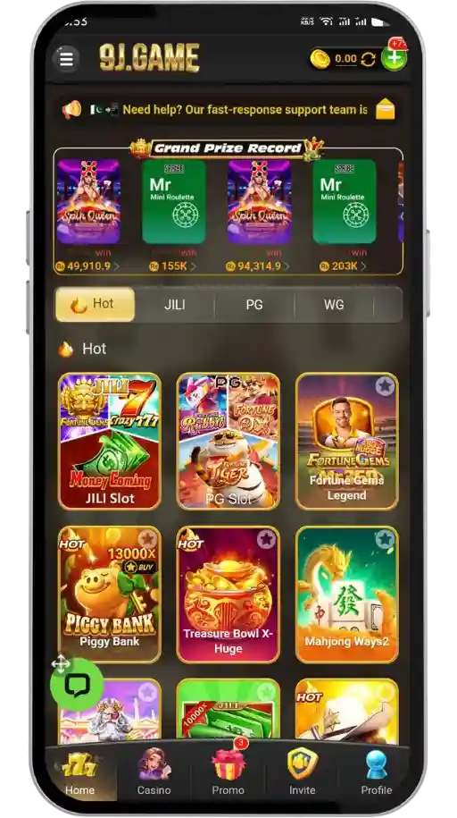 9J Game Interface