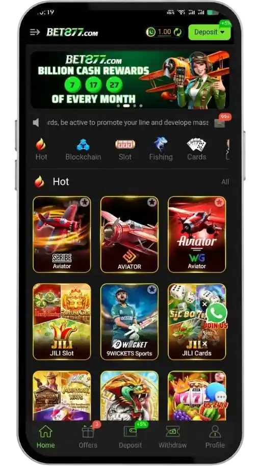 BET877 Game Interface