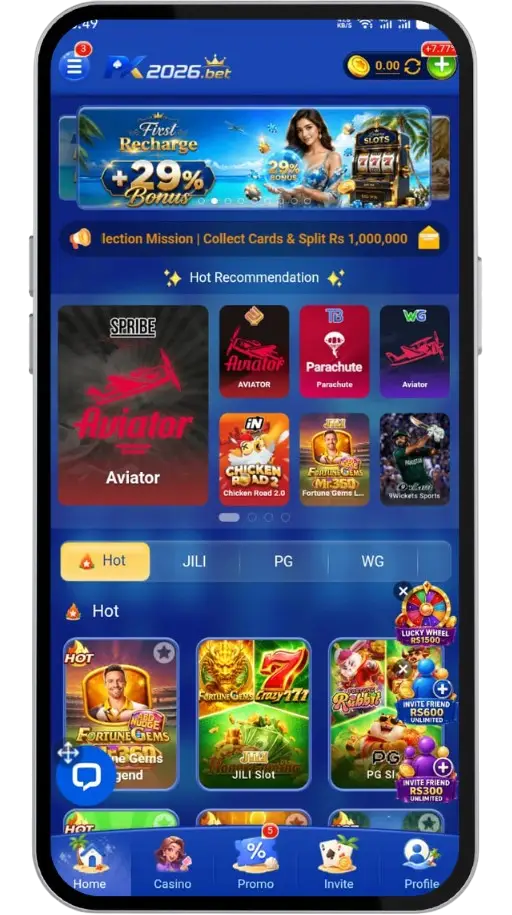 PK2026 Game APK Interface